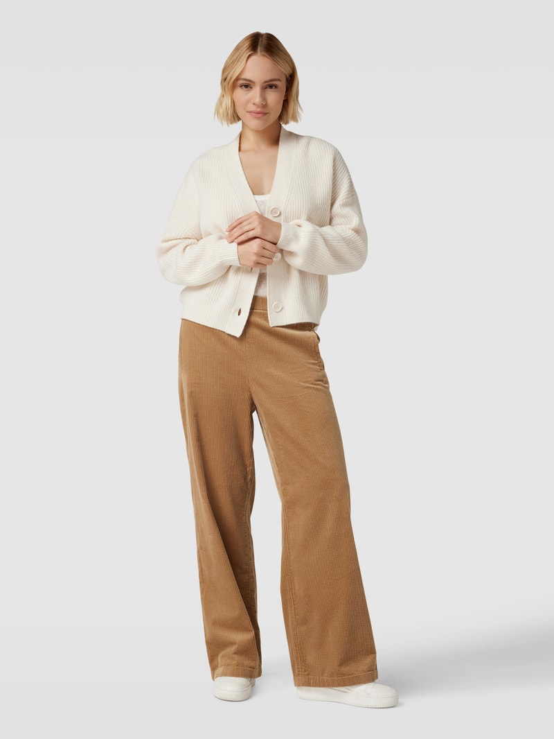 Cardigan mit Knopfleiste in beige