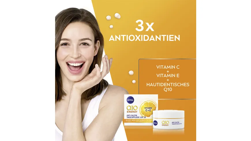 NIVEA Q10 Energy Anti-Falten Tagespflege LSF15 50 ml
