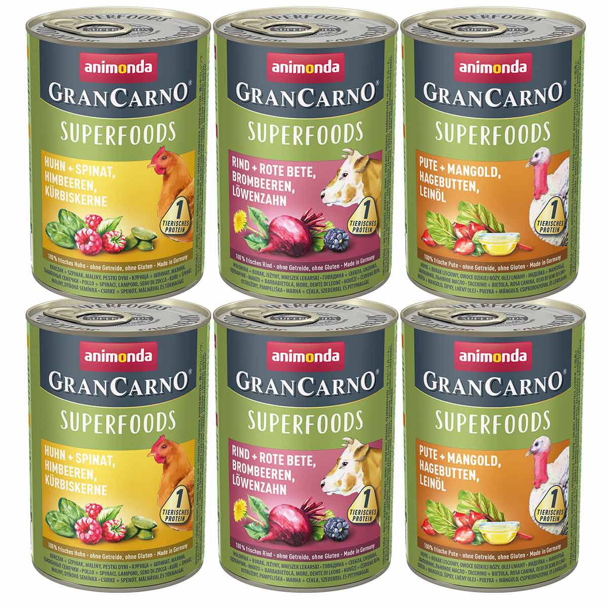GranCarno Superfoods Adult Variation Mixpack kaufen bei ZooRoyal