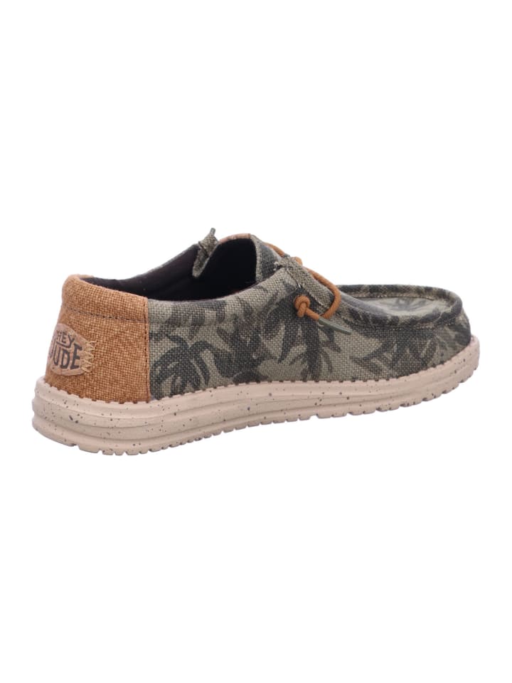 Hey Dude Herren Halbschuhe Wally in Grün günstig kaufen