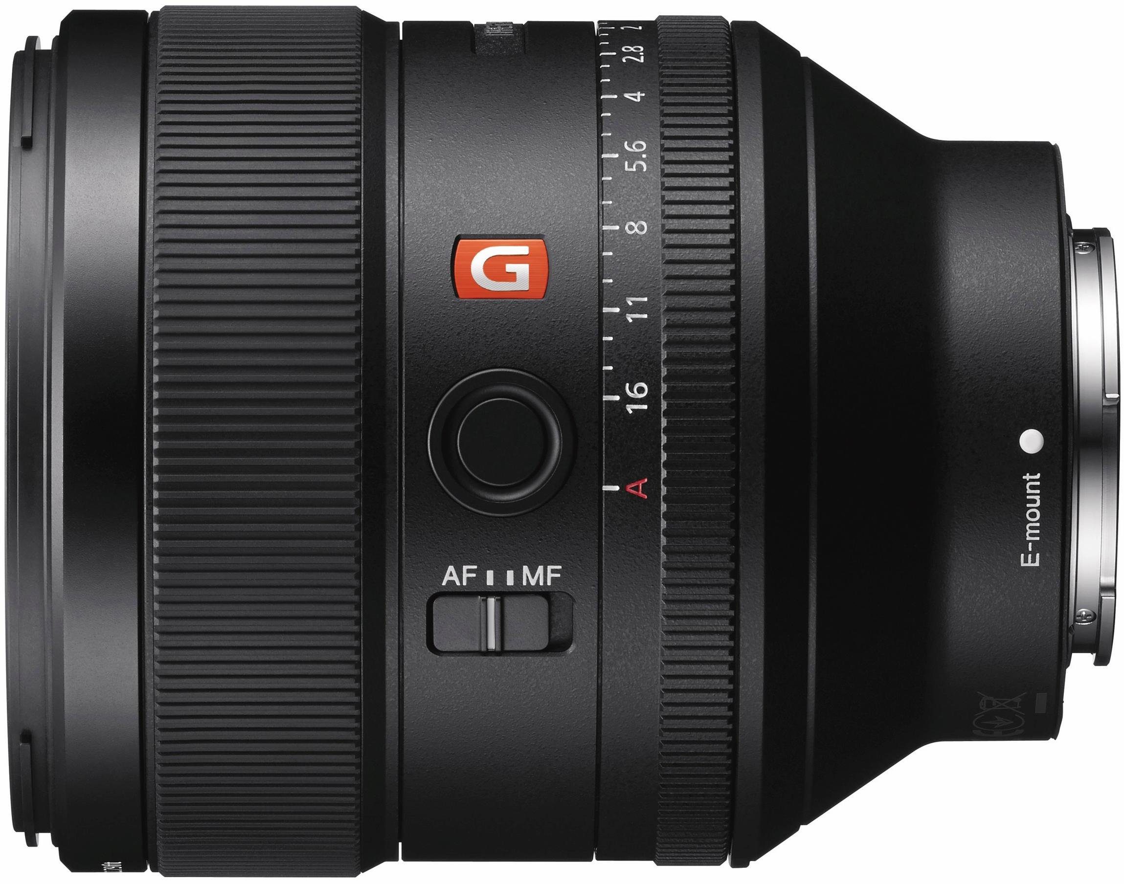 Sony SEL-85F14GM E-Mount Porträt Objektiv, (SEL-85mm F1.4 GM E-Mount Porträt)
