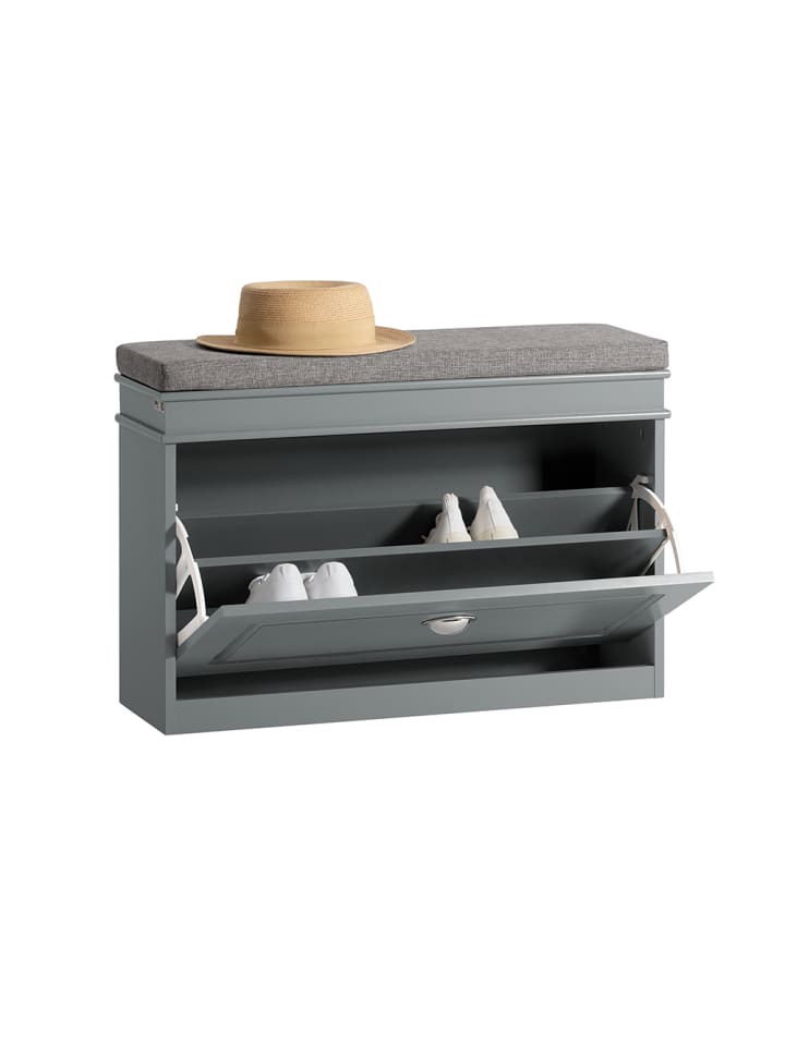 SoBuy Schuhschrank in Hellgrau - (B)75 x (H)51 x (T)24cm günstig kaufen onesize