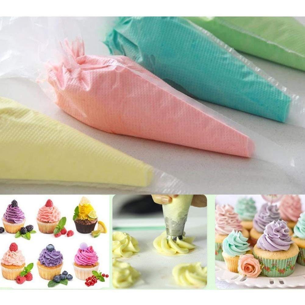 Dedom Brotbackform 72-teiliges Kuchendekorationsset,Gebäckbeutel, Zuckergussglätter, Spritztüllen Kuppler, Blumenheber für Kuchendekoration, Backwerkzeuge