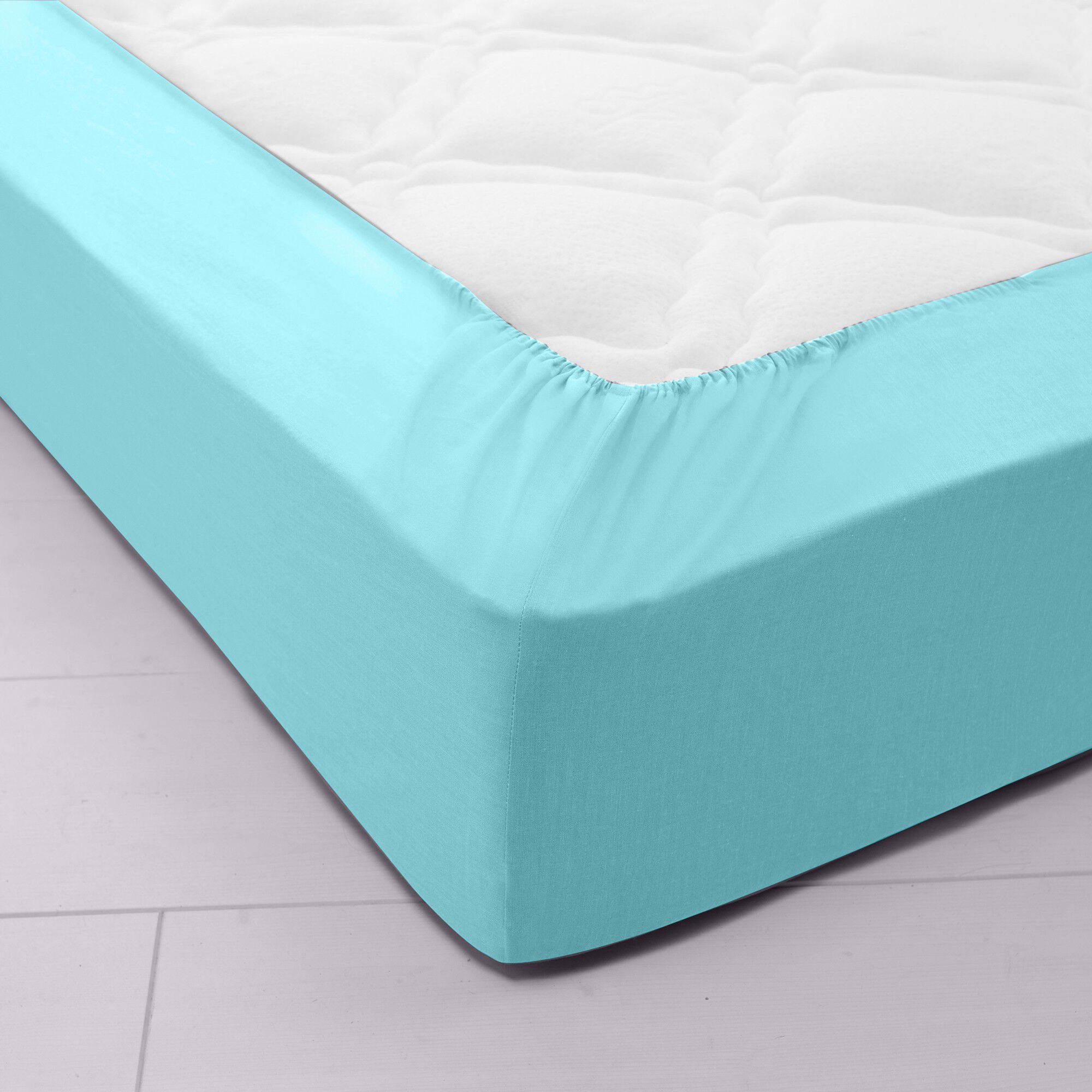 Drap-housse uni polyester