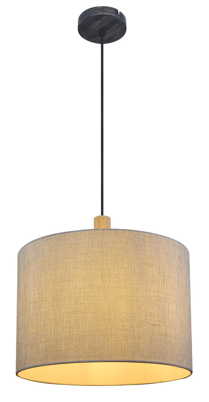 Globo Lighting - ROGER - Hängeleuchte Metall schwarz matt, 1x E27