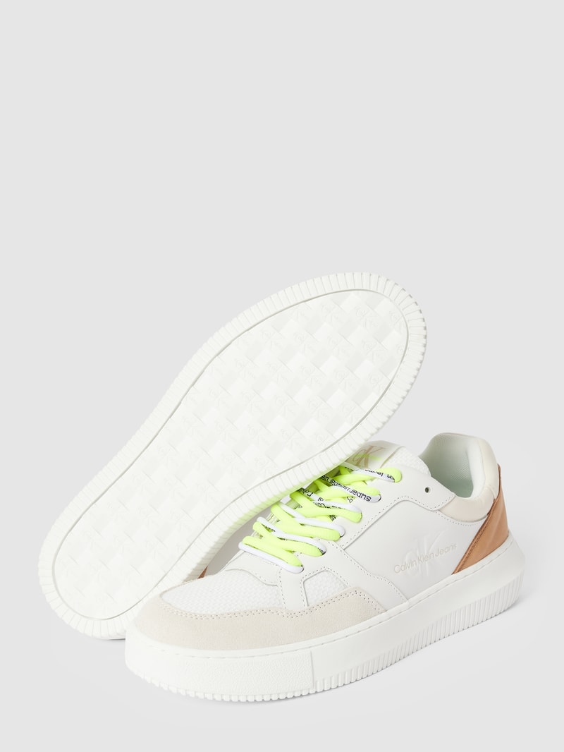 Sneaker mit Label-Details Modell 'CHUNKY' in weiß
