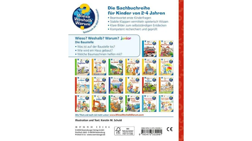 Ravensburger - Wieso? Weshalb? Warum? junior: Die Baustelle, Band 7