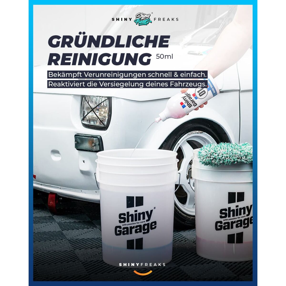 Shiny Garage - Wascheimer Set | Blue Foam 13L