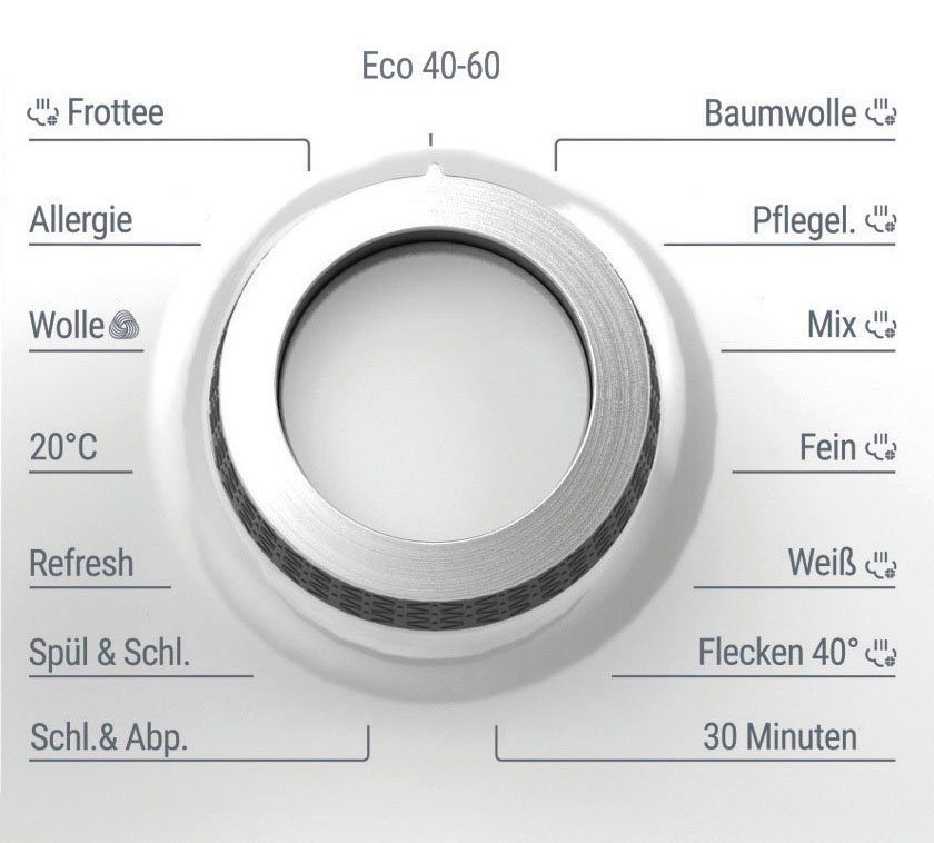 BAUKNECHT Waschmaschine Super Eco 9464 A, 9 kg, 1400 U/min, 4 Jahre Herstellergarantie