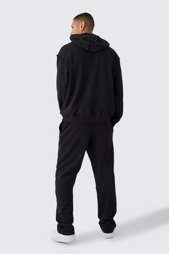 Oversize Hoodie mit rohem Saum