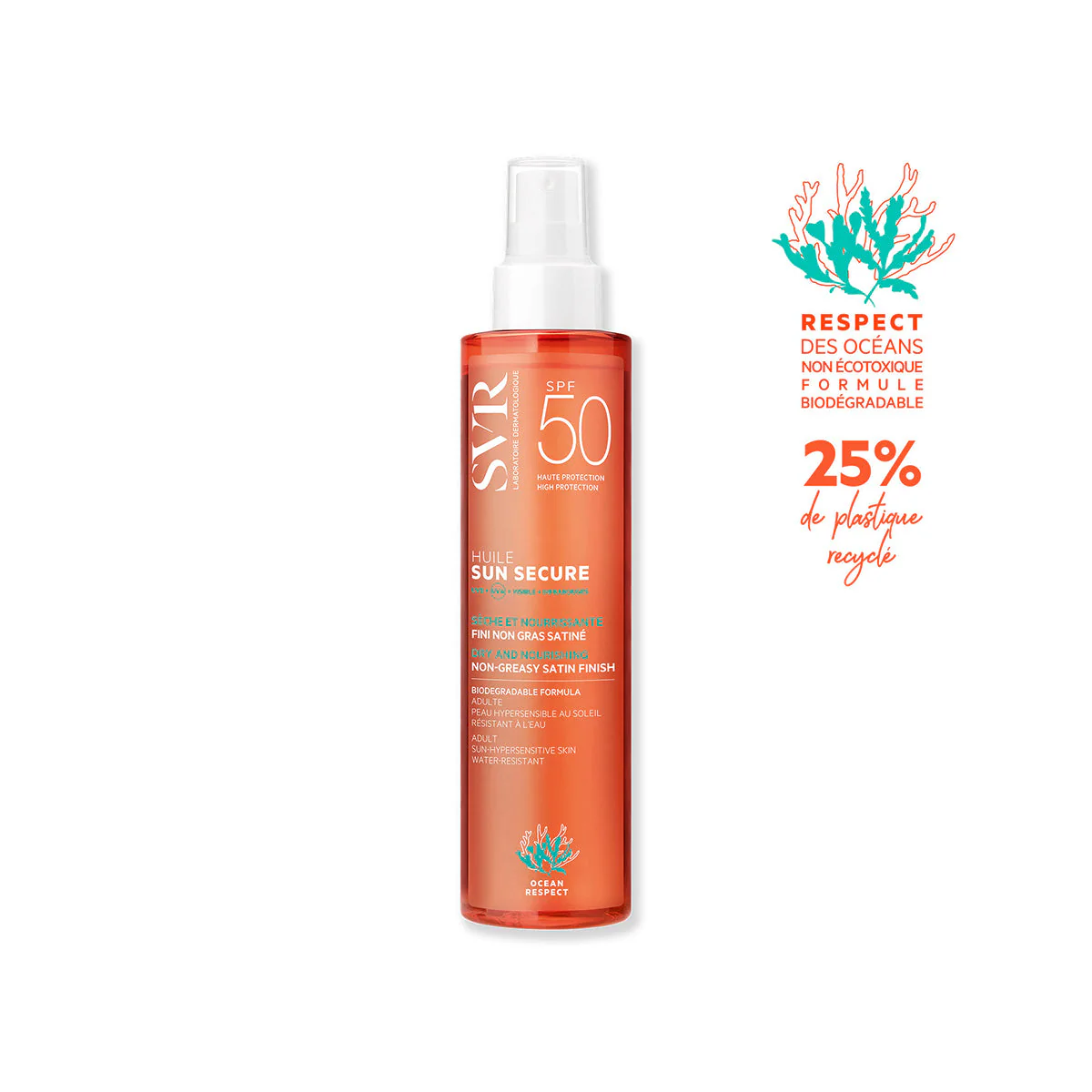 Sun Secure Huile SPF50 - Ulei solar de corp cu protecție ridicată.