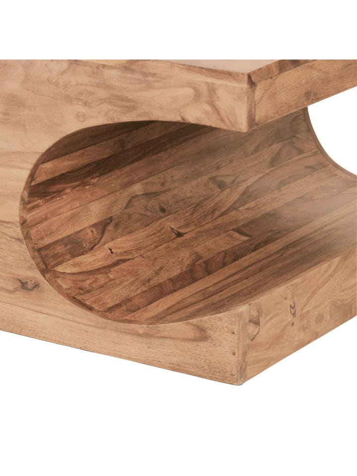 KADIMA DESIGN Couchtisch BOHA Massiv-Holz 118 cm breit Wohnzimmer-Tisch in Akazie günstig kaufen onesize