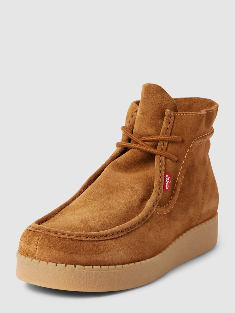 Boots aus Leder Modell 'RED TAB' in cognac