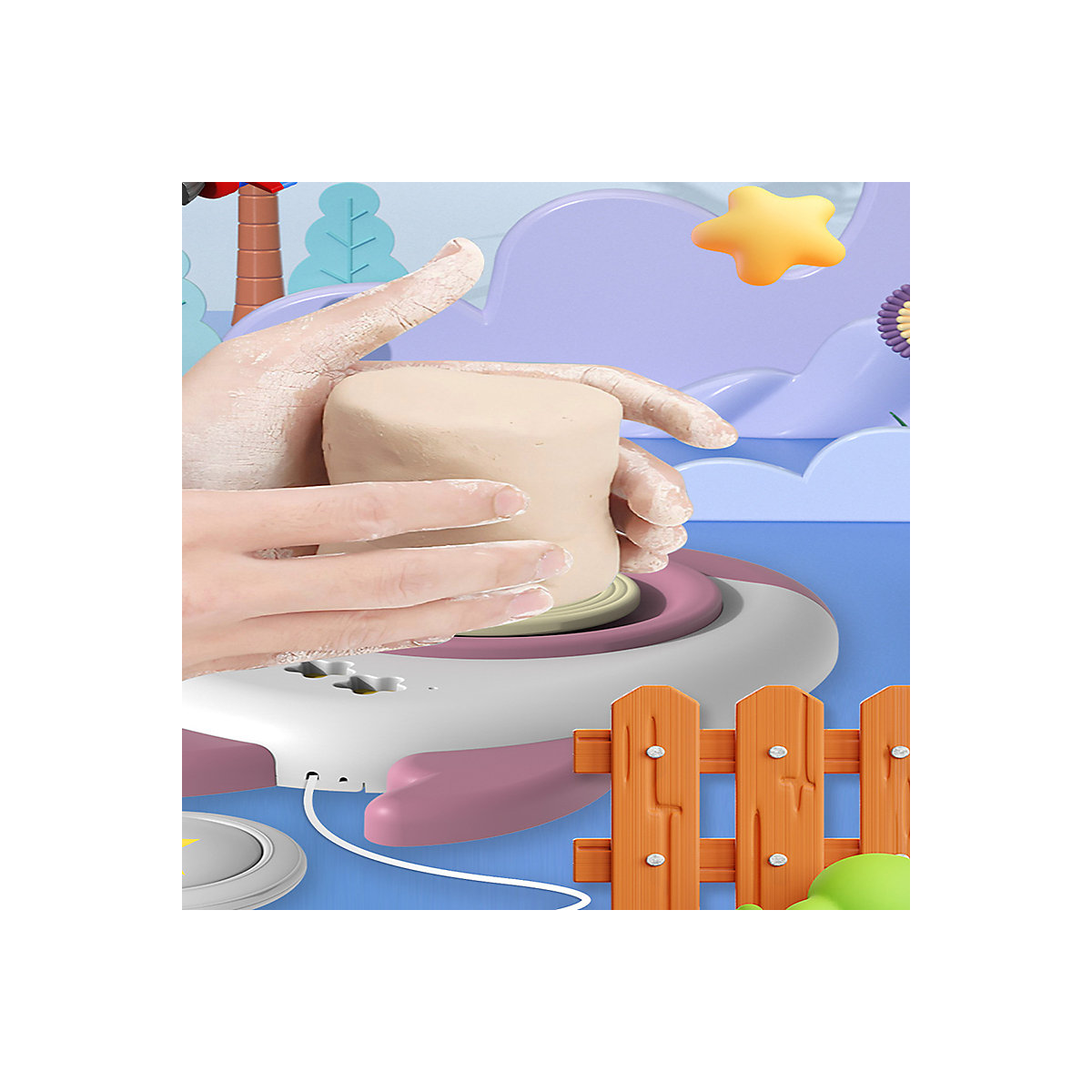 Clay Machine für Kinder Töpfermaschine für Kinder aus weichem Ton