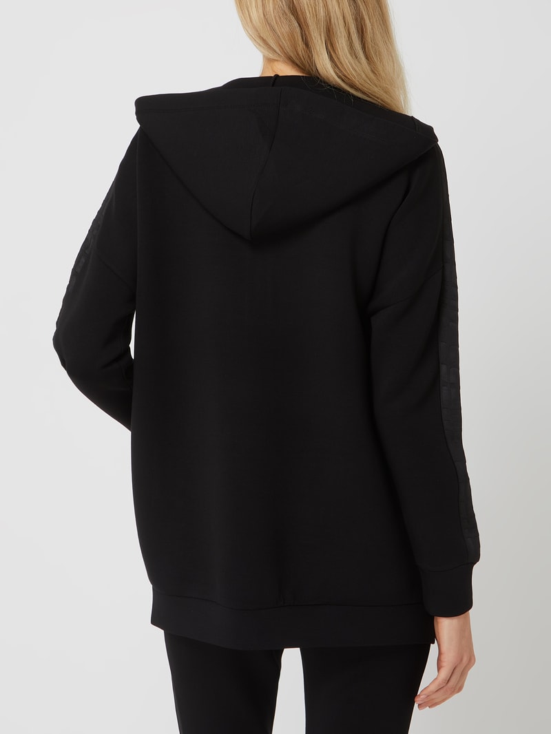Oversized Sweatjacke aus Scuba Modell 'Allie'  in schwarz