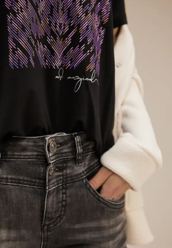 Street One T-Shirt mit Artwork Print