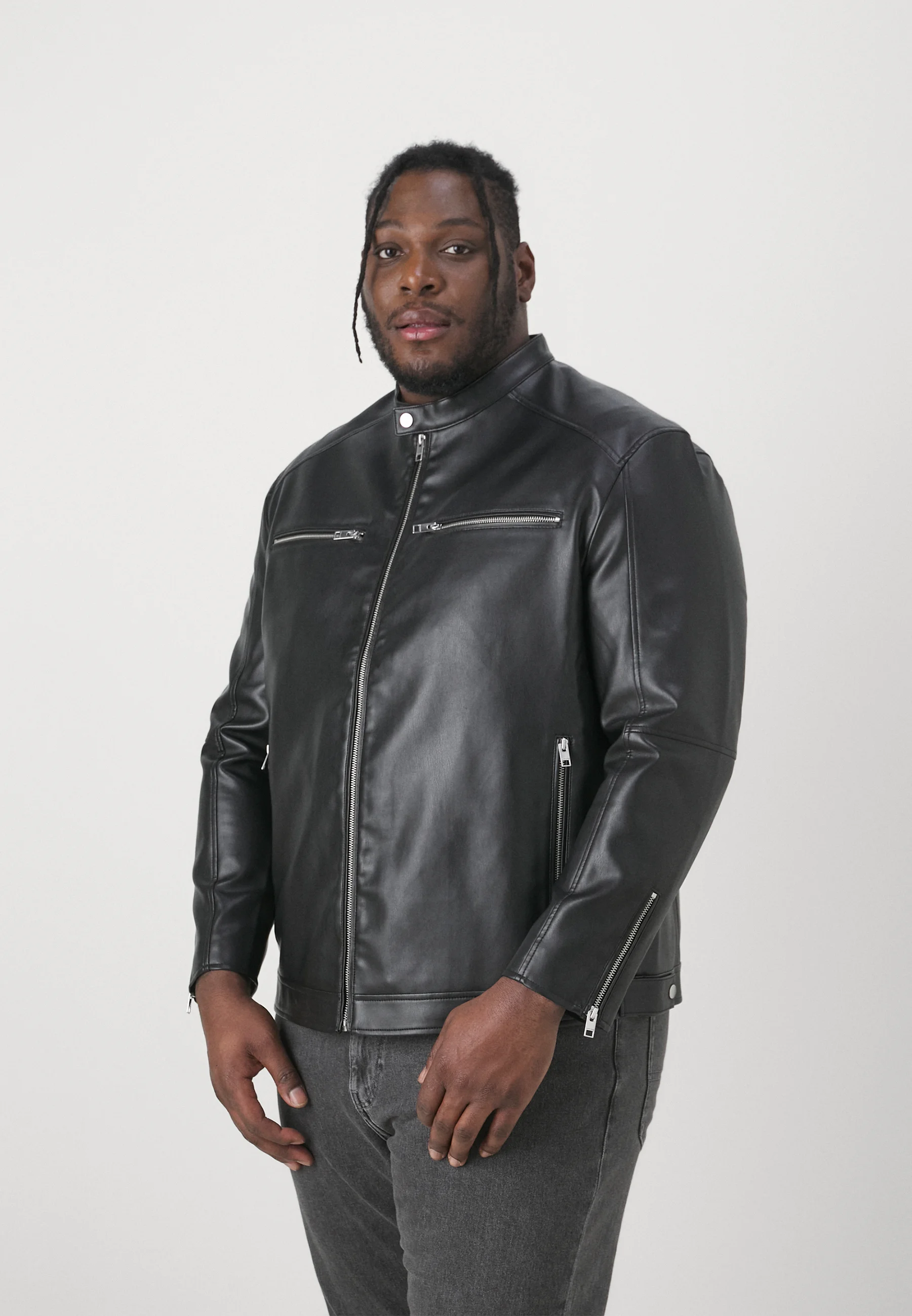 Jack & Jones JCOGRAIN JACKET - Chaqueta de piel sintética