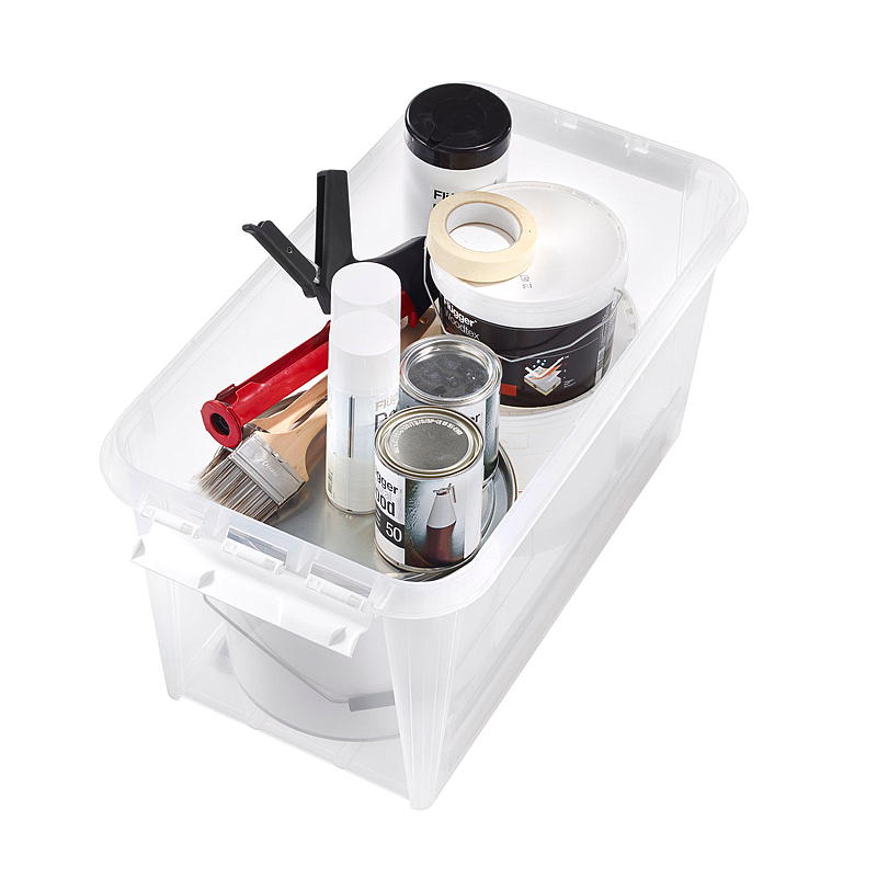 Smartstore Oppbevaringsboks SmartStore™ m/lokk og hjul 70 l Home L72 x B40 x H38 cm