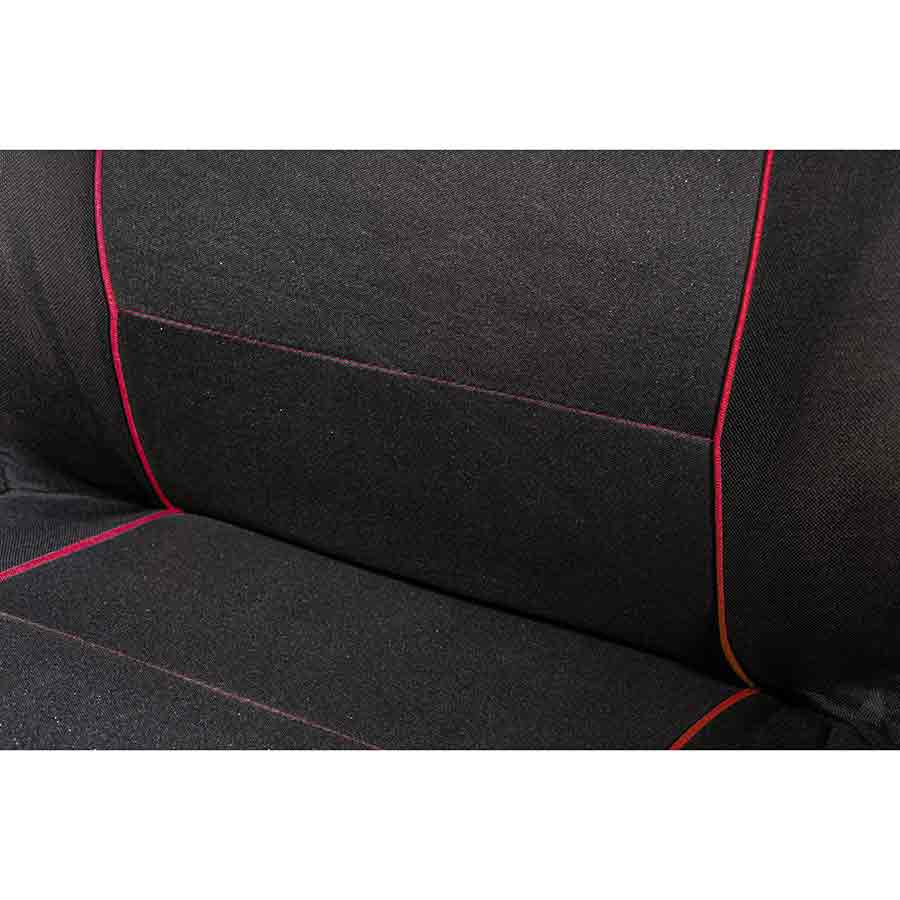 Sitzbezug Universal Budget schwarz-rot, 9-teiliges Komplettset - ATU