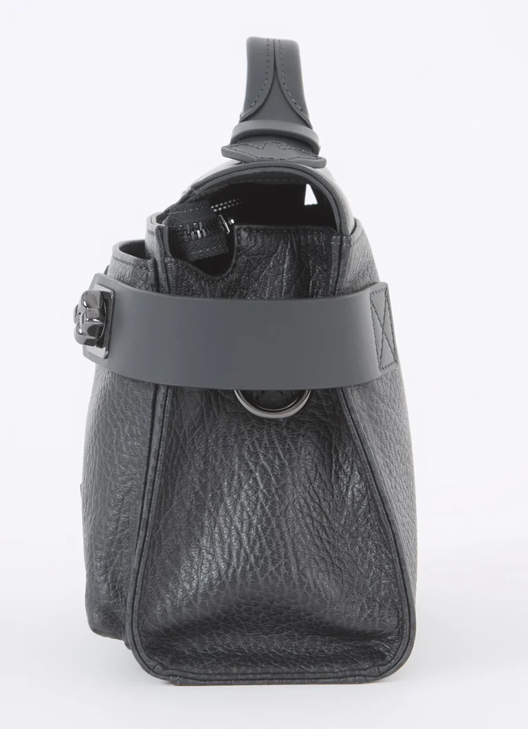 Emporio Armani ādas rokassoma ar noņemamu plecu siksnu