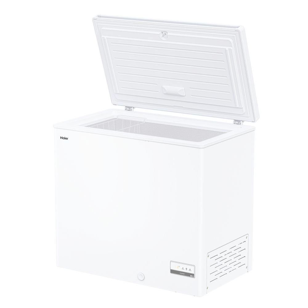 Haier Gefriertruhe HCE200D, 196L Freistehend Anzeige Super Gefrierfunktion Weiss EEK: D