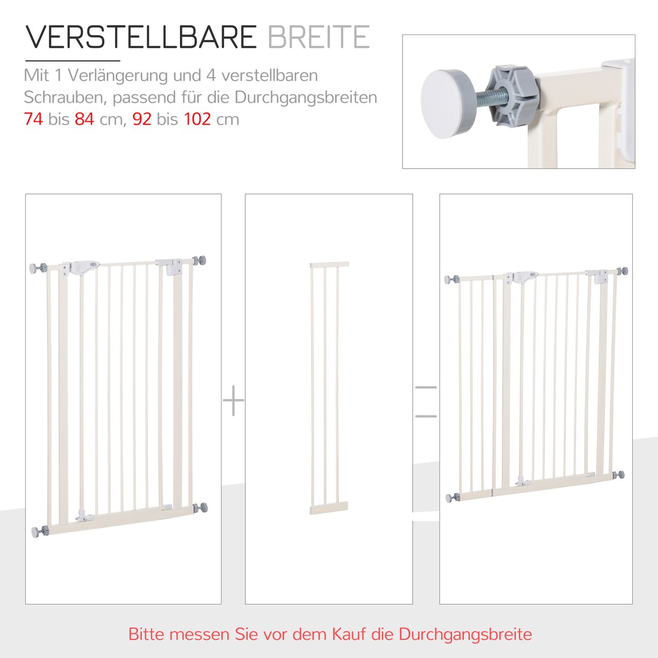 PawHut Treppenschutzgitter Türschutzgitter Hundegitter ohne bohren Absperrgitter