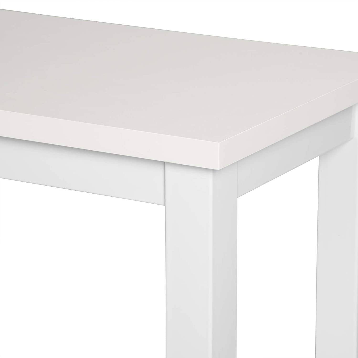 Woltu Bartisch, 1x Bartisch+2x Barhocker Set Esstisch Essgruppe Metallgestell