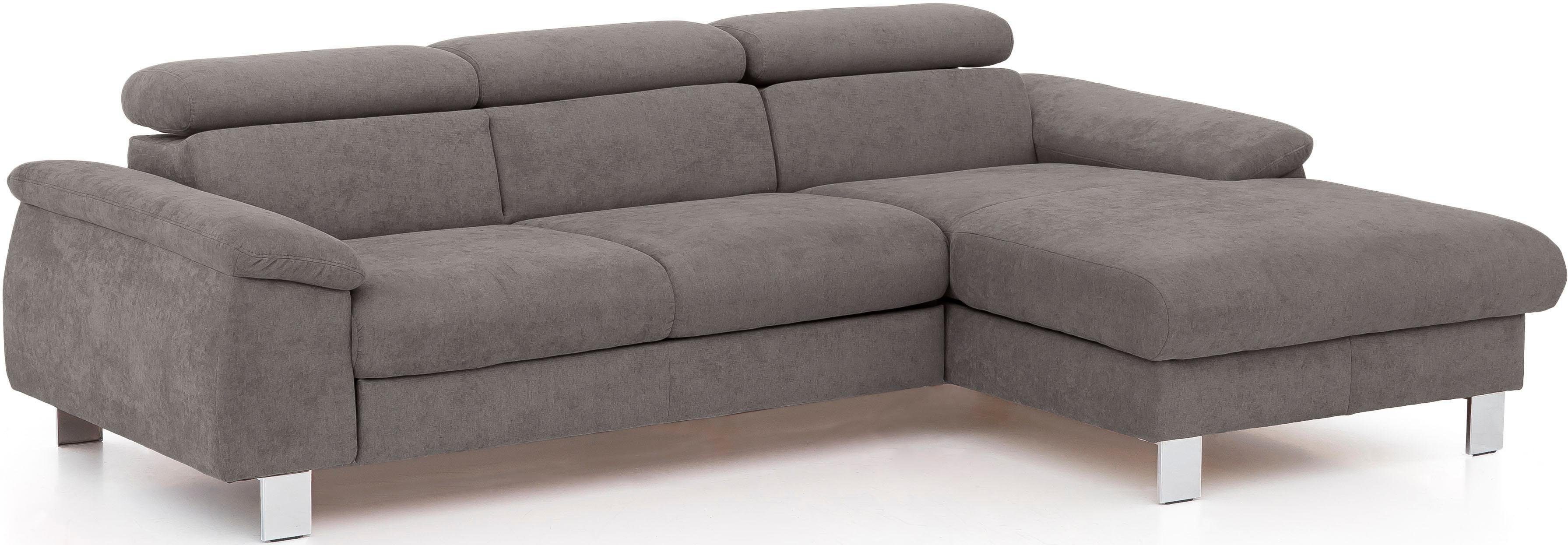 COTTA Ecksofa Komaris, Kopf- bzw. Rückenverstellung, wahlweise mit Bettfunktion, Bettkasten