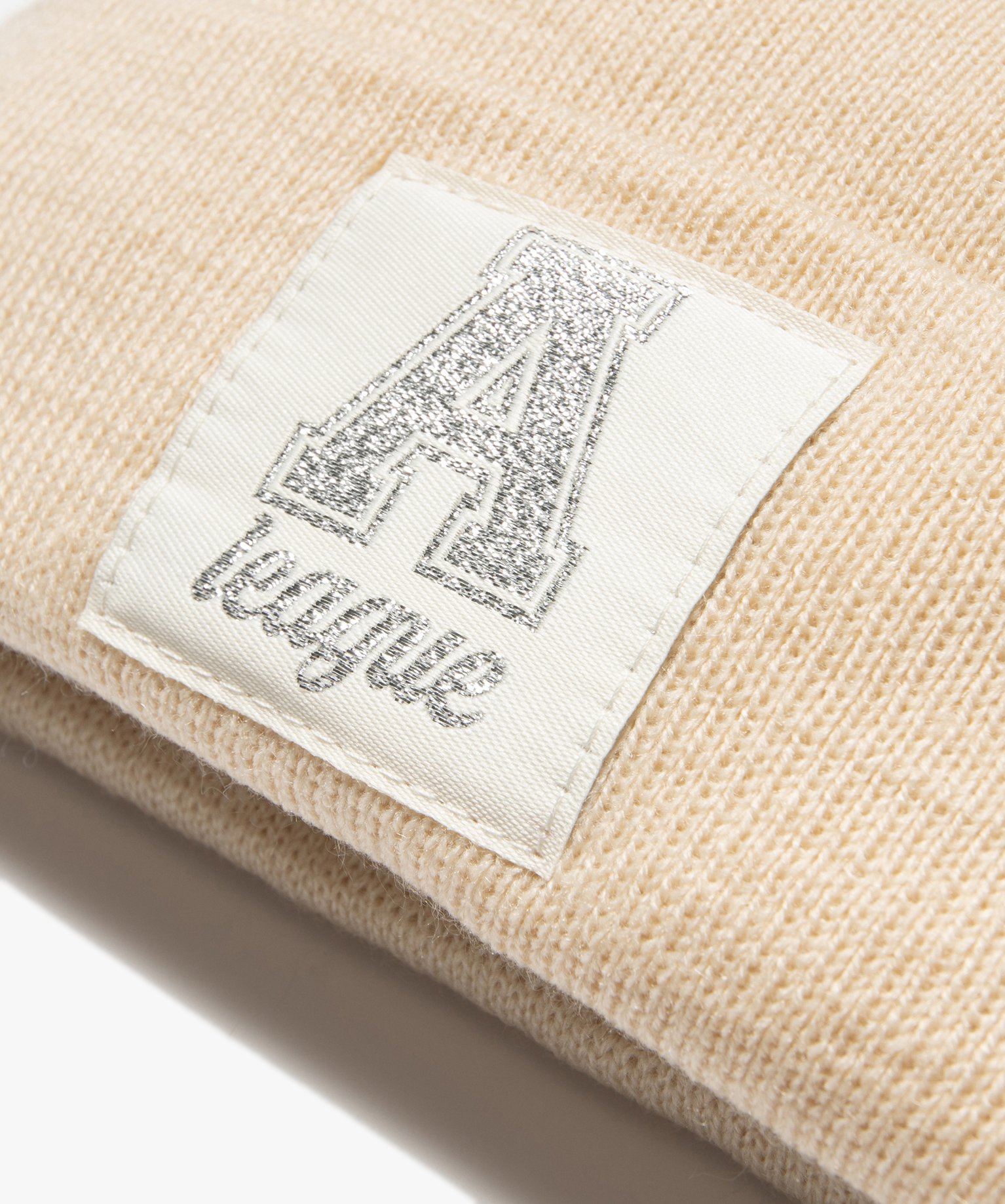 Bonnet fille à revers et paillettes beige | GEMO