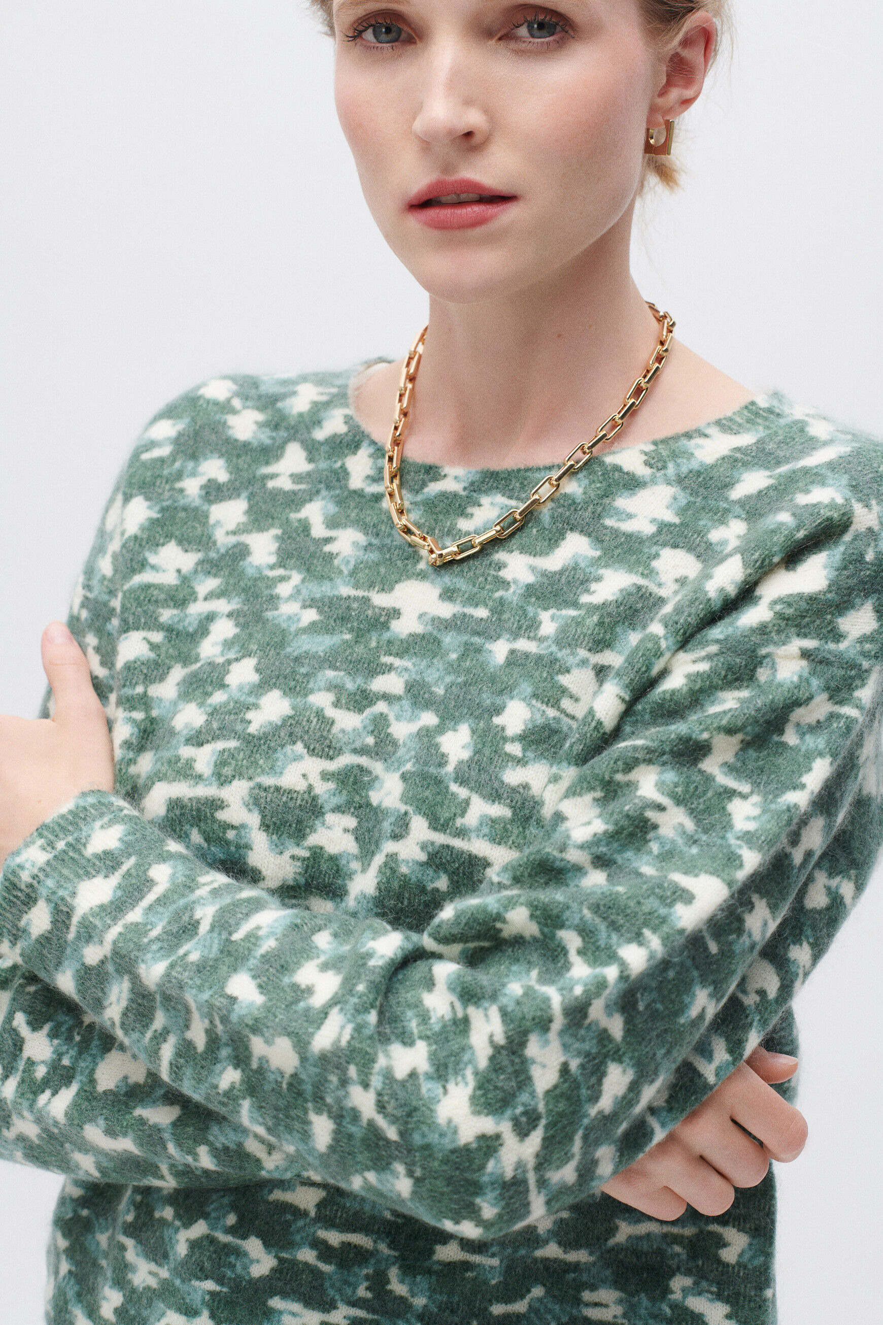 Pull melina vert fonce femme