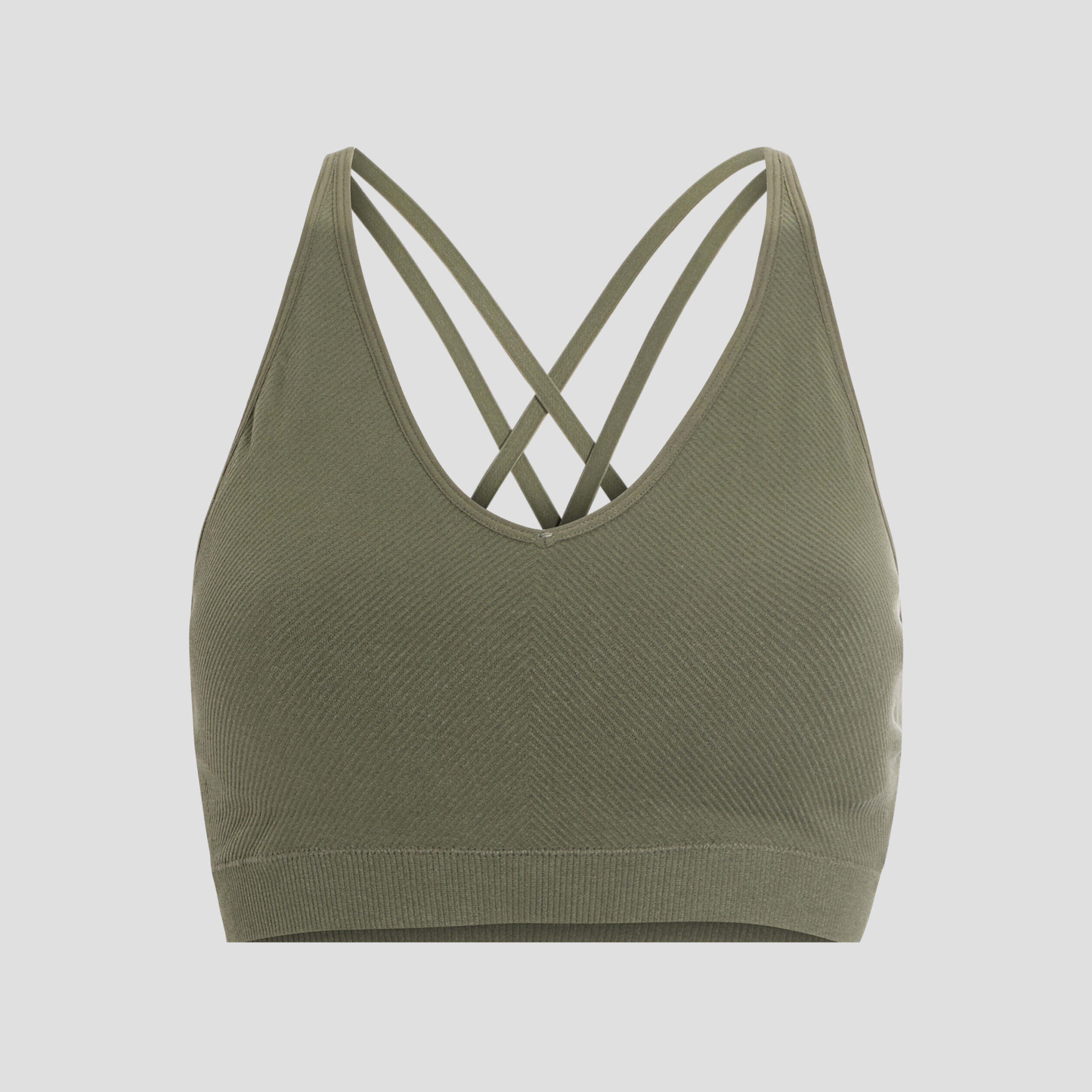 Soutien-gorge brassière vert kaki femme | La Halle