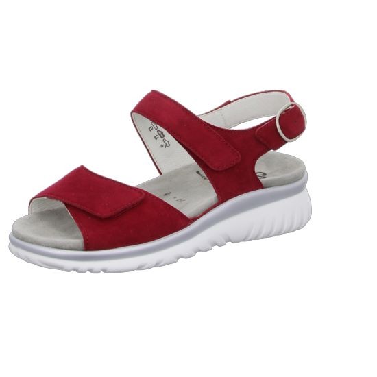 SEMLER Komfort Sandalen rot SAMT-CHEVRO
