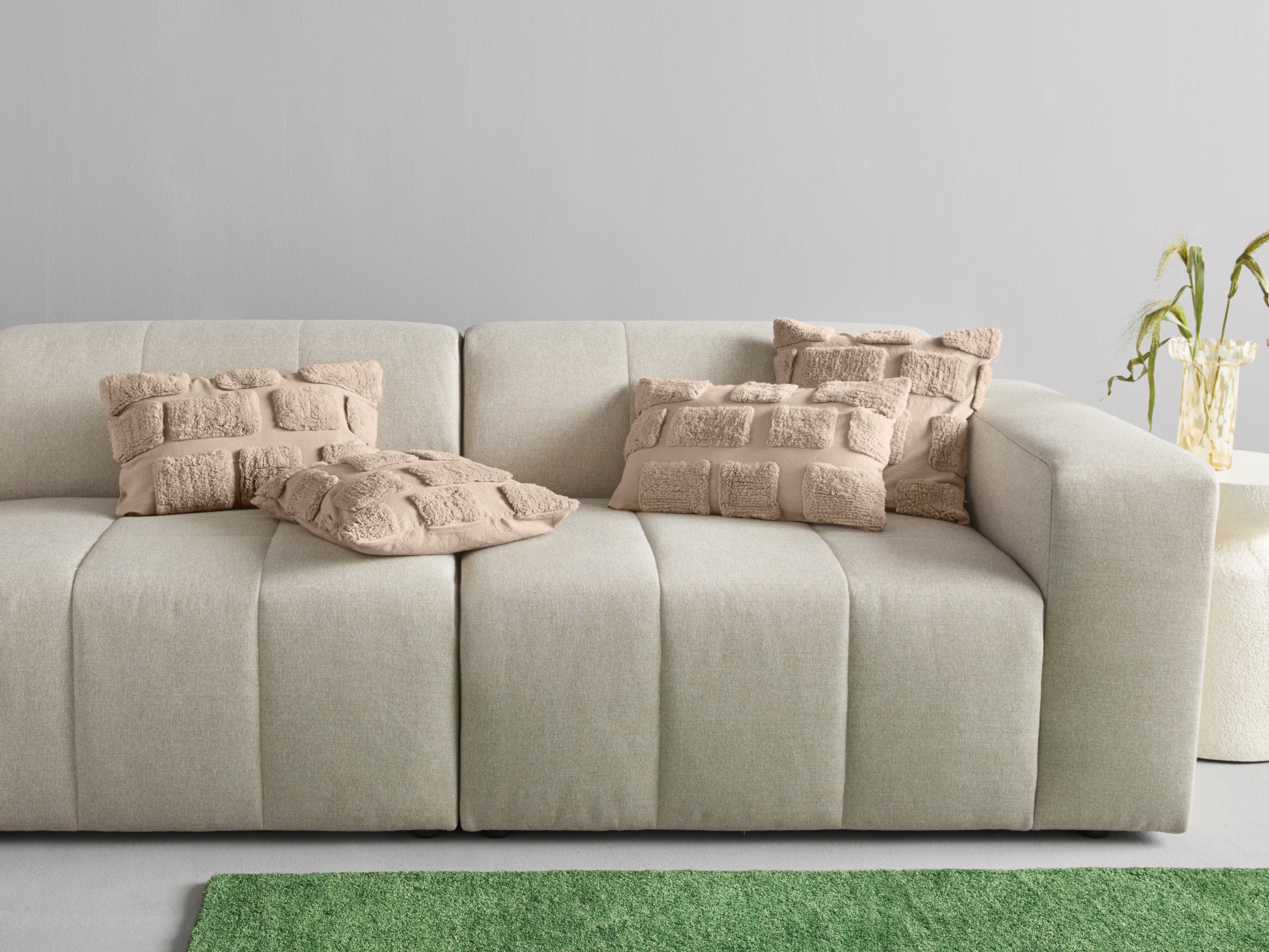 Kissenhülle Nia, LeGer Home by Lena Gercke (2 Stück), mit flauschigen 3D Muster