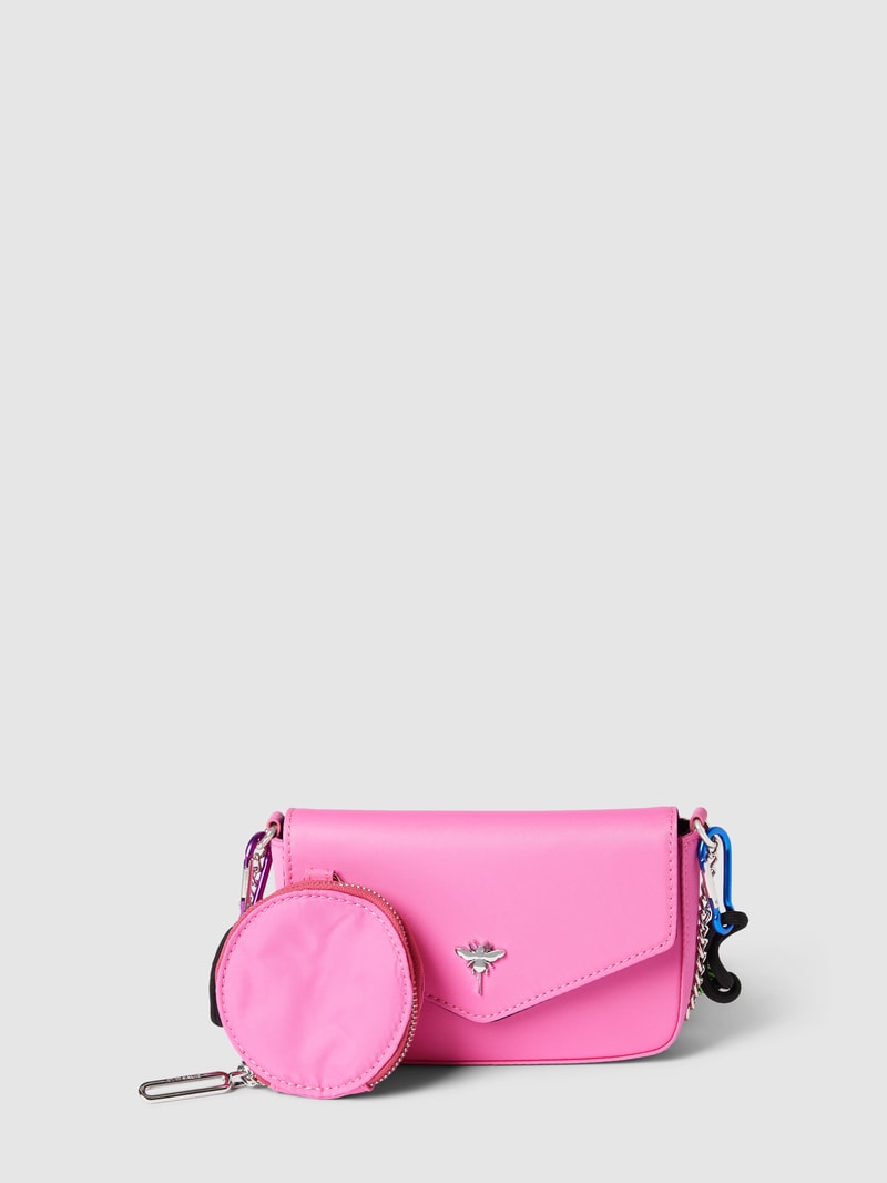Micro Bag mit Camouflage-Muster in pink