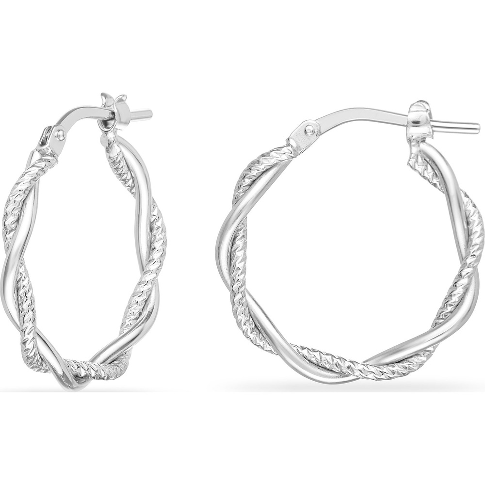FAVS Créoles 925 Argent Boucles d'oreilles