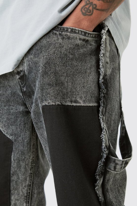 Tall graue Jeans mit geradem Bein