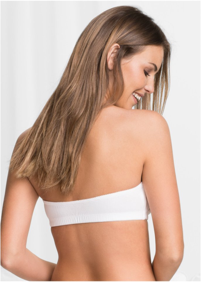 Bandeau BH (Cup A und B) mit Bio-Baumwolle (2er Pack)