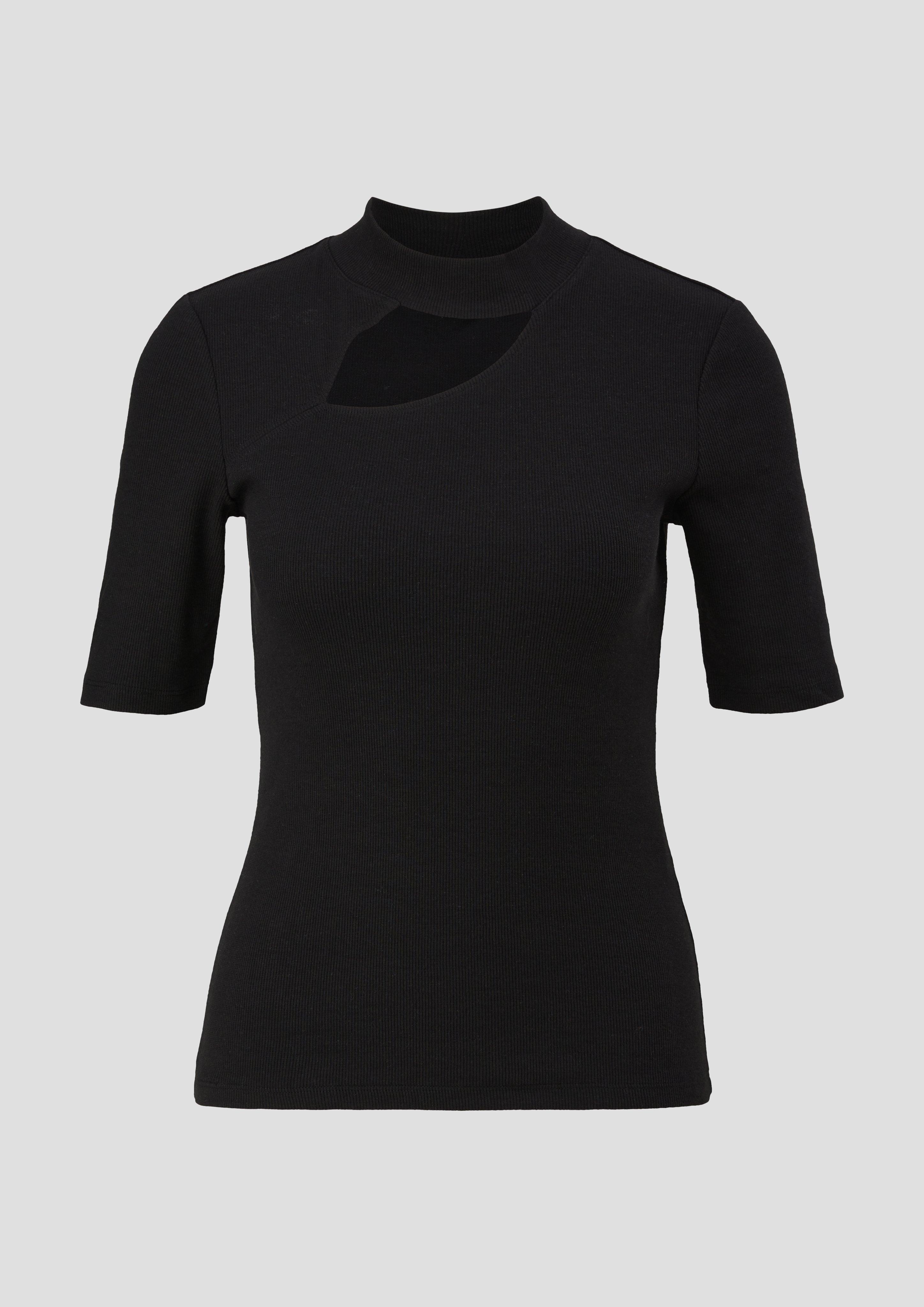 Rippshirt mit Cut-out-Detail  2152049-9999