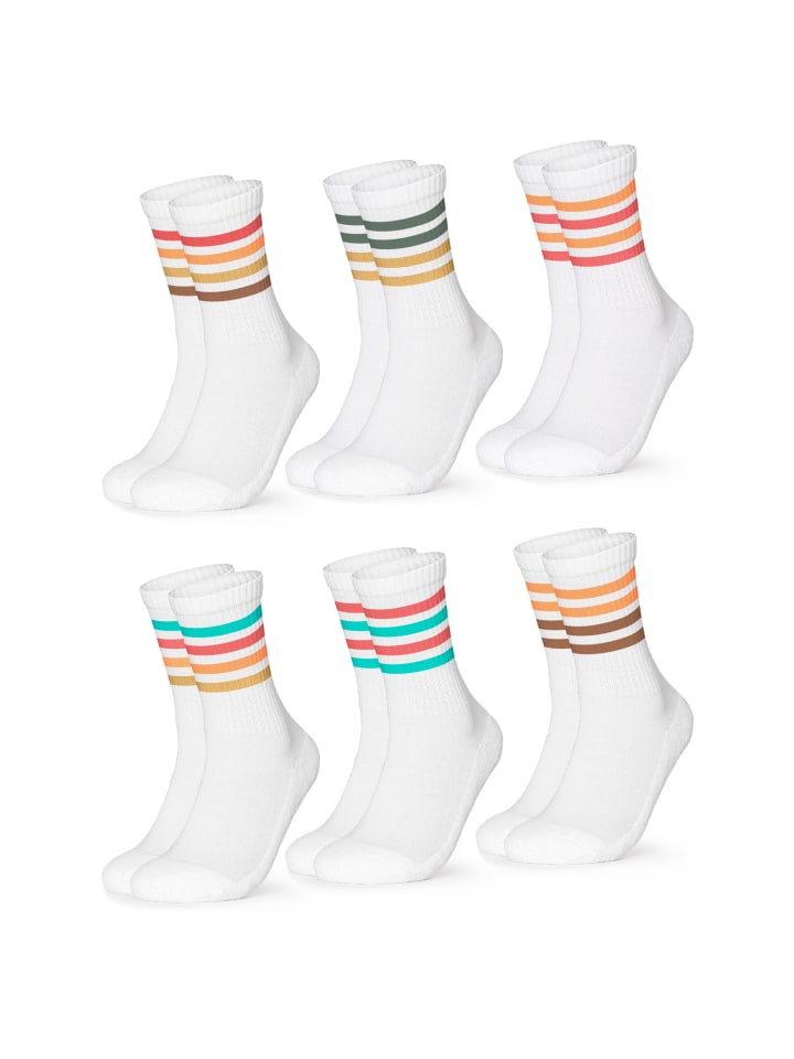 Occulto 6er Pack Retro Tennissocken Roger in 60s günstig kaufen