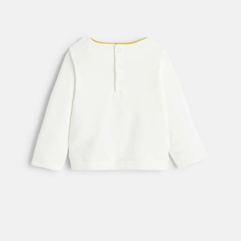 Sweat animaux domestiques beige bébé fille