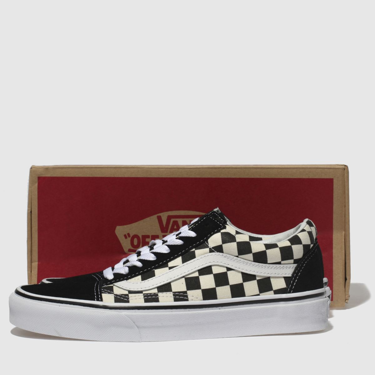 Vans – Old Skool – Svarta och vita rutiga sneakers