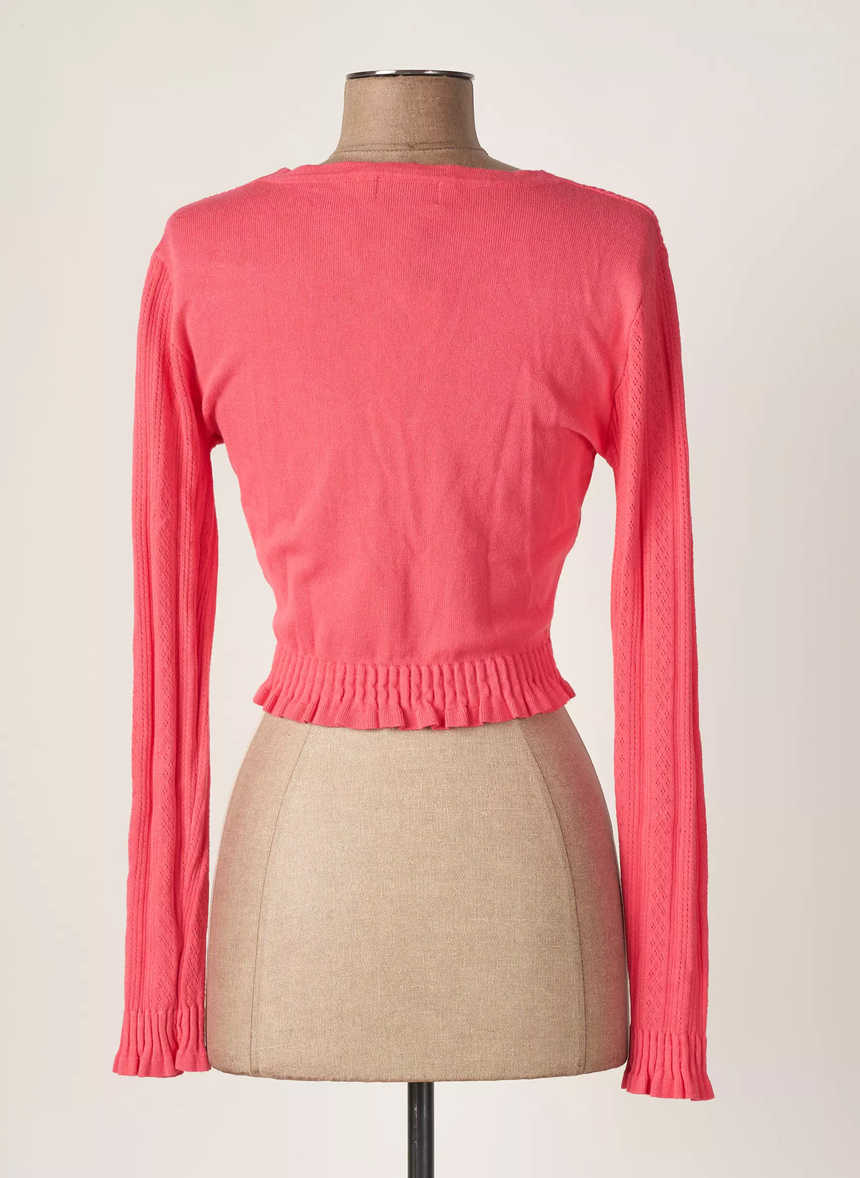 Molly Bracken Cardigans Femme couleur rose