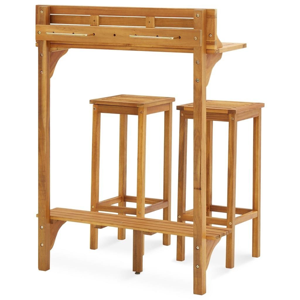 möbelando Gartenbar-Set 3015844, aus Akazie in geölt.
