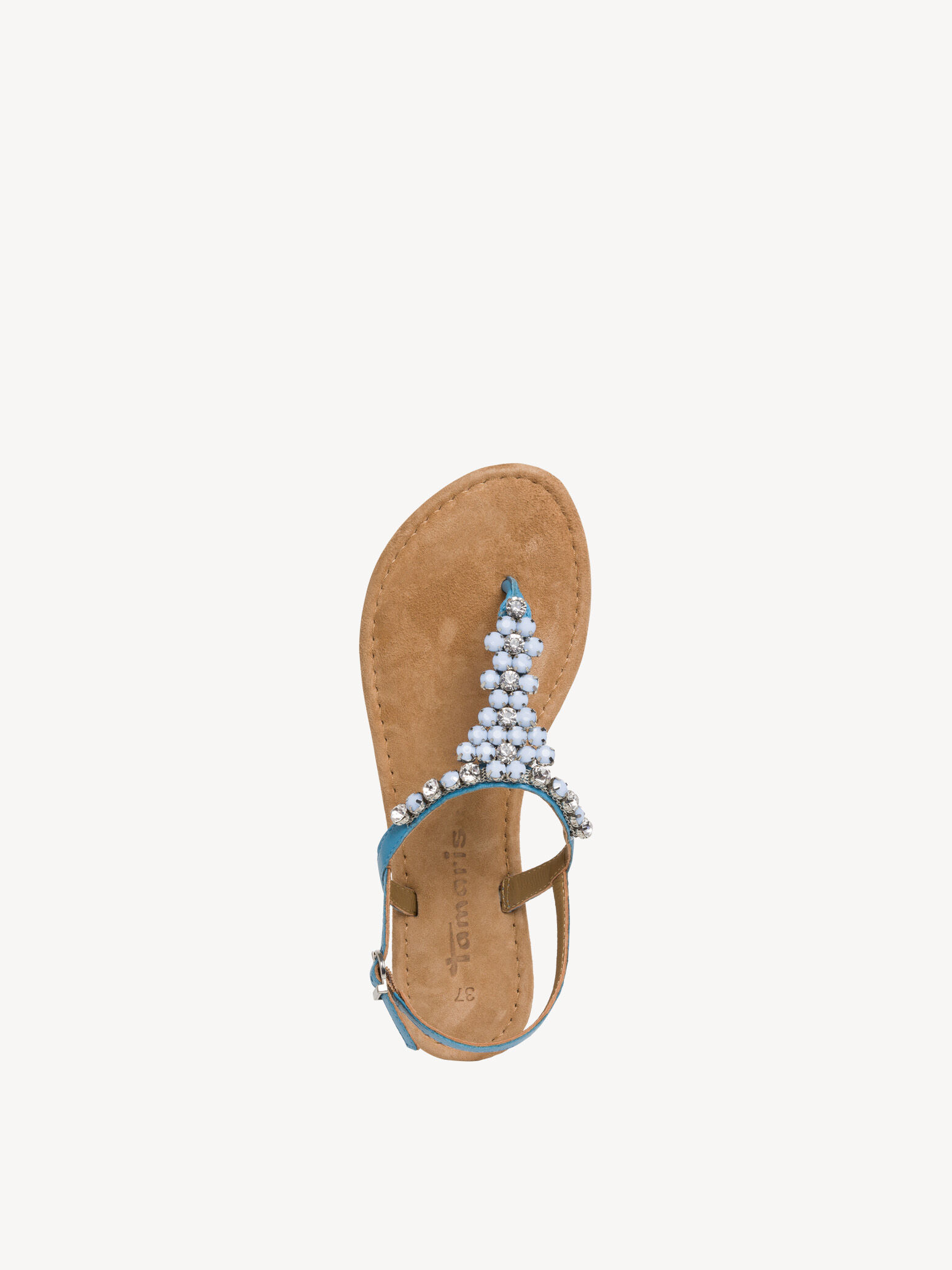 Sandale en cuir - bleu