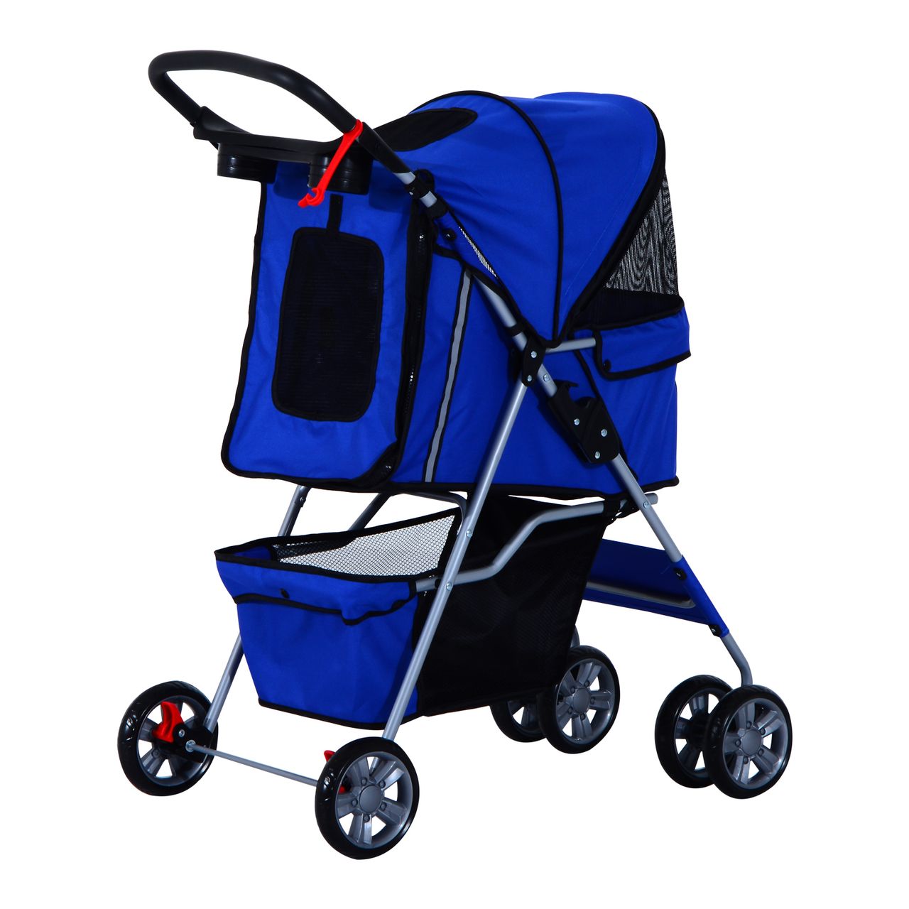 PawHut Hundewagen Hundebuggy Pet Stroller Hunde Buggy mit 4 Rolle in 4 Farben