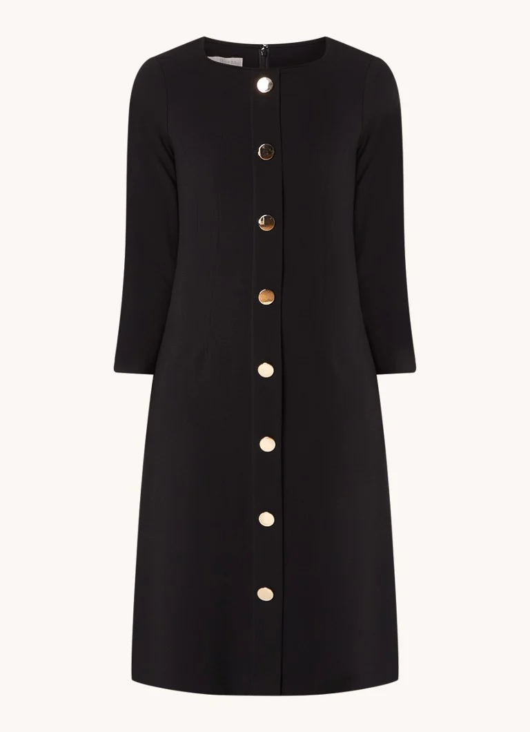 Vestido midi Marsha de Hobbs con botones decorativos