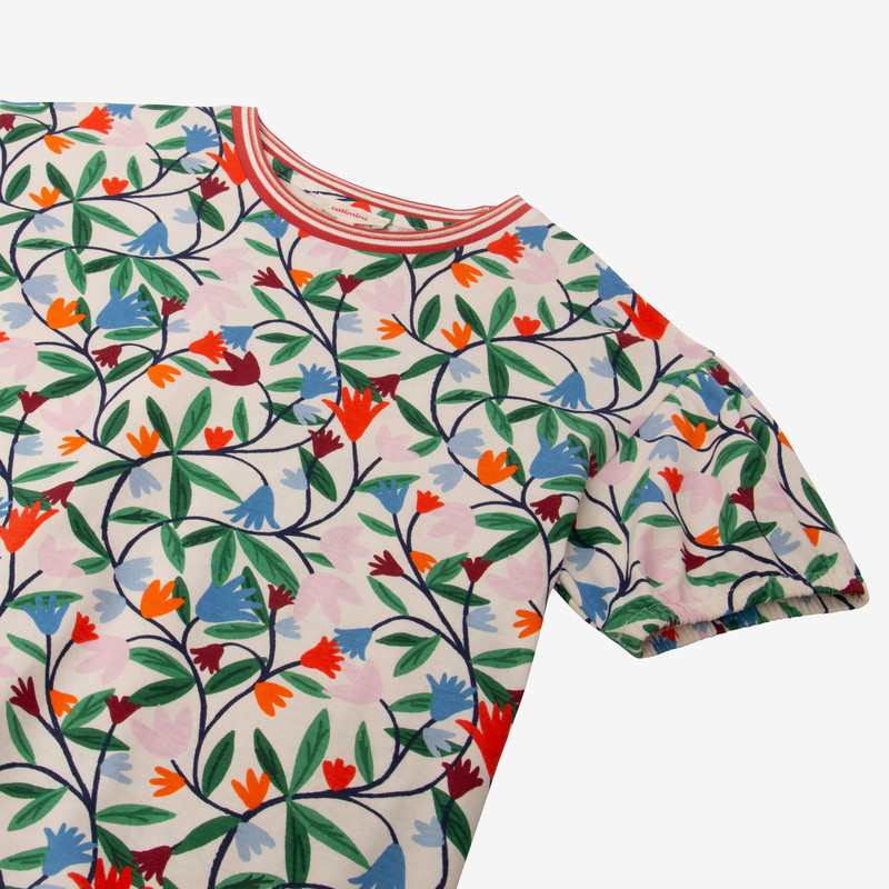 T-shirt fille printanier blanc Catimini