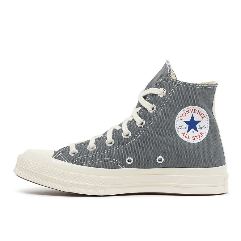 Comme des Garcons Play Black Heart Chuck Taylor All Star '70 High grey