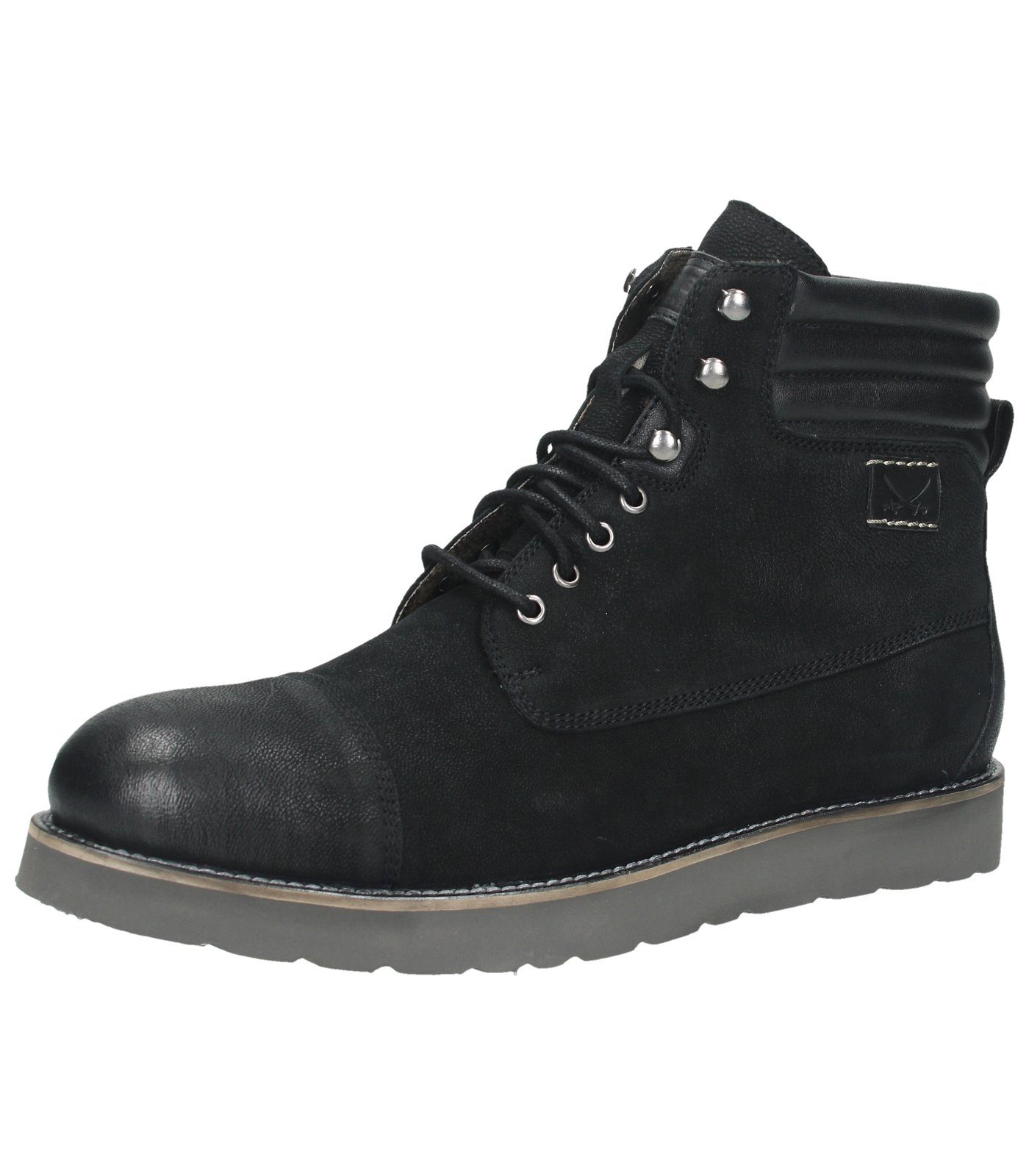 Sansibar Stiefelette Leder Schnürstiefelette