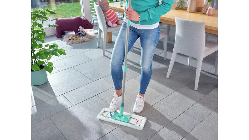 LEIFHEIT Wischtuchpresse PROFI XL mit Rollen Türkis/Grün
